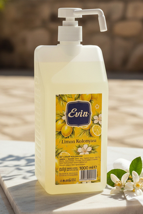 Evin Limon Kolonyası 1 Litre 80 Derece Sprey Başlıklı