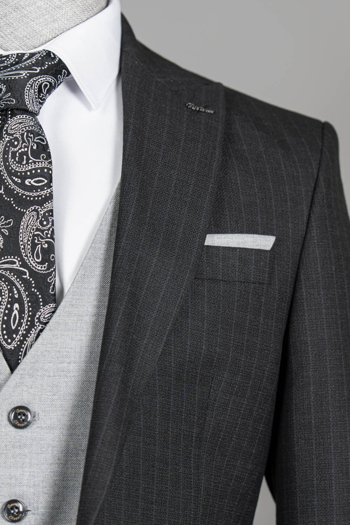 Tailor Ayhan Suit — مشکی T09-3008 — تصویر 4 از 6