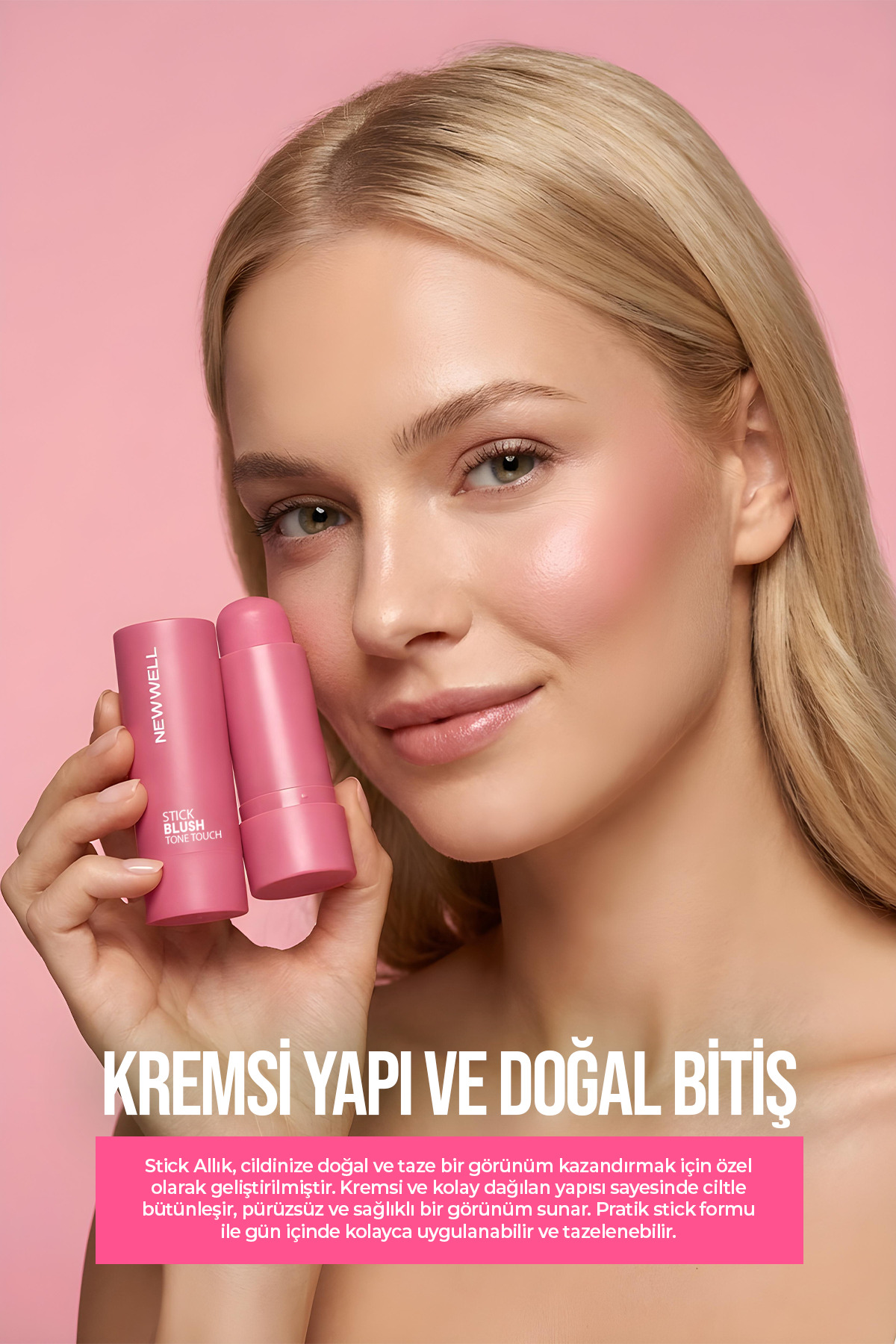 رژگونه استیکی تون تاچ بورن تو هارمونی 04 – رژگونه استیکی — صورتی 8680923357614 — تصویر 2 از 5