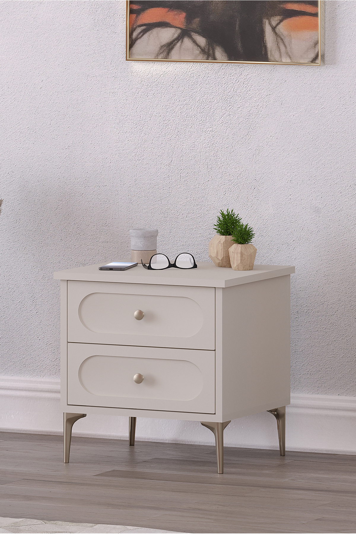 Arya 2 Drawer Nightstand