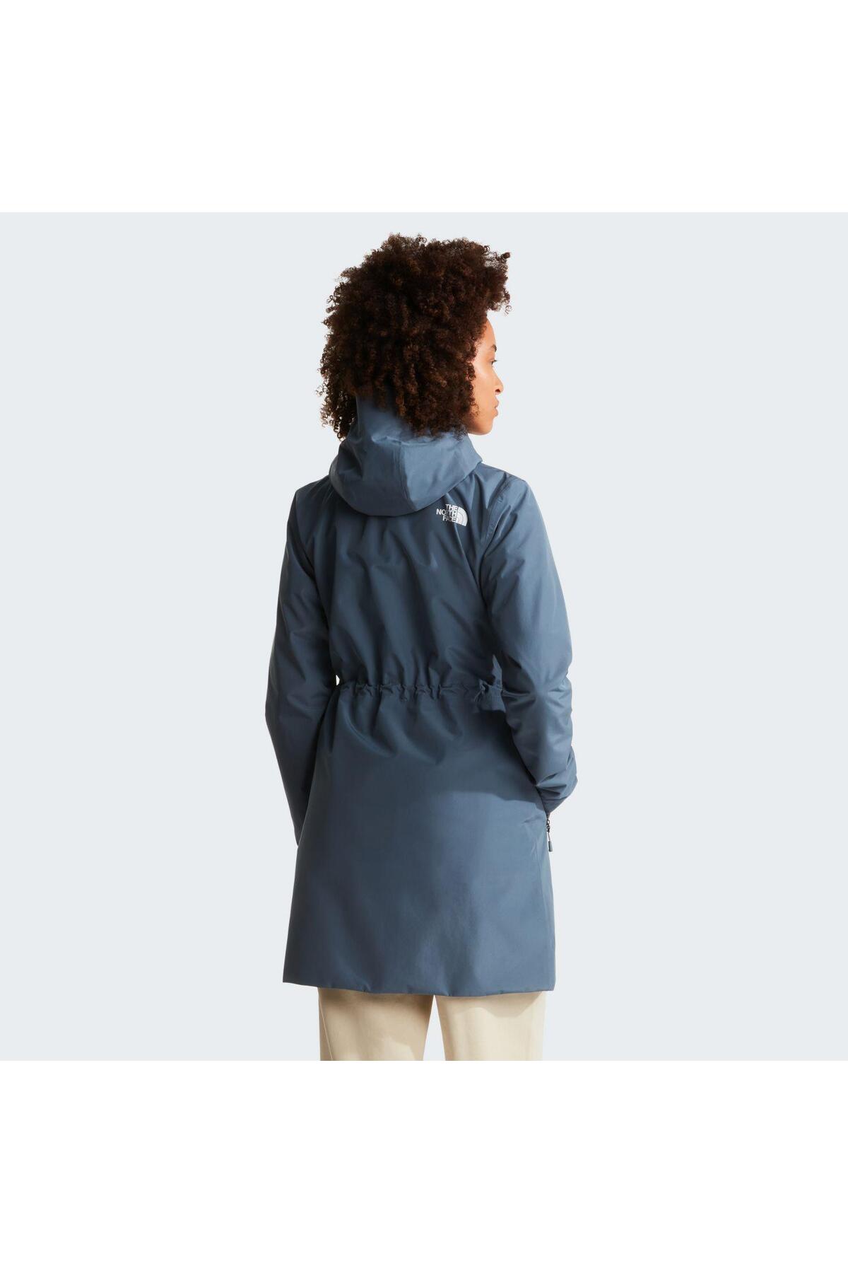 THE NORTH FACE W DRYVENT HIKESTELLER PARKA Kadın Ceket NF0A8G6Z0U31 Gri-L görsel 5