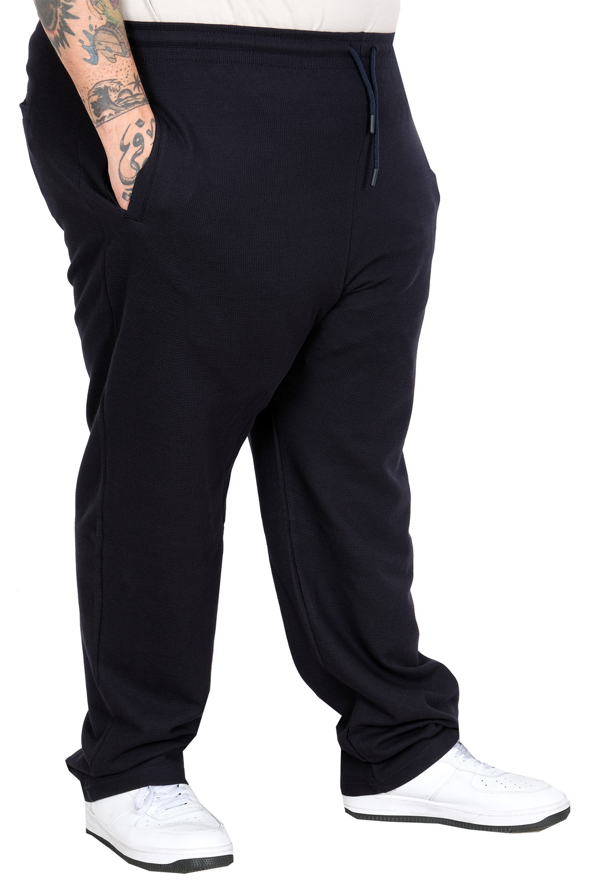 ModeXL Mode XL Büyük Beden Esofman Altı Flato Gıpelı 26585 LACİVERT görsel 2