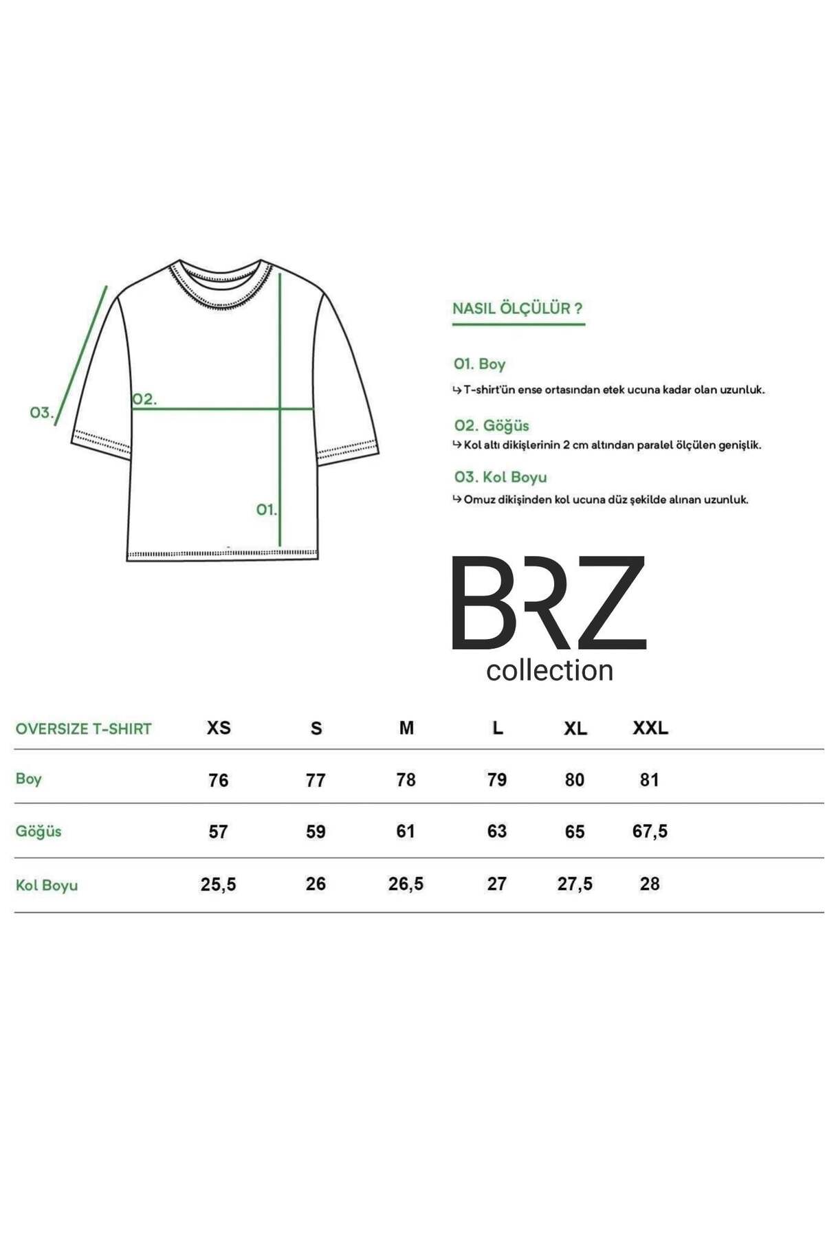 BRZ COLLECTION Unisex Oversize Red Extra Shot Please T-shirt (BEYAZ) görsel 3