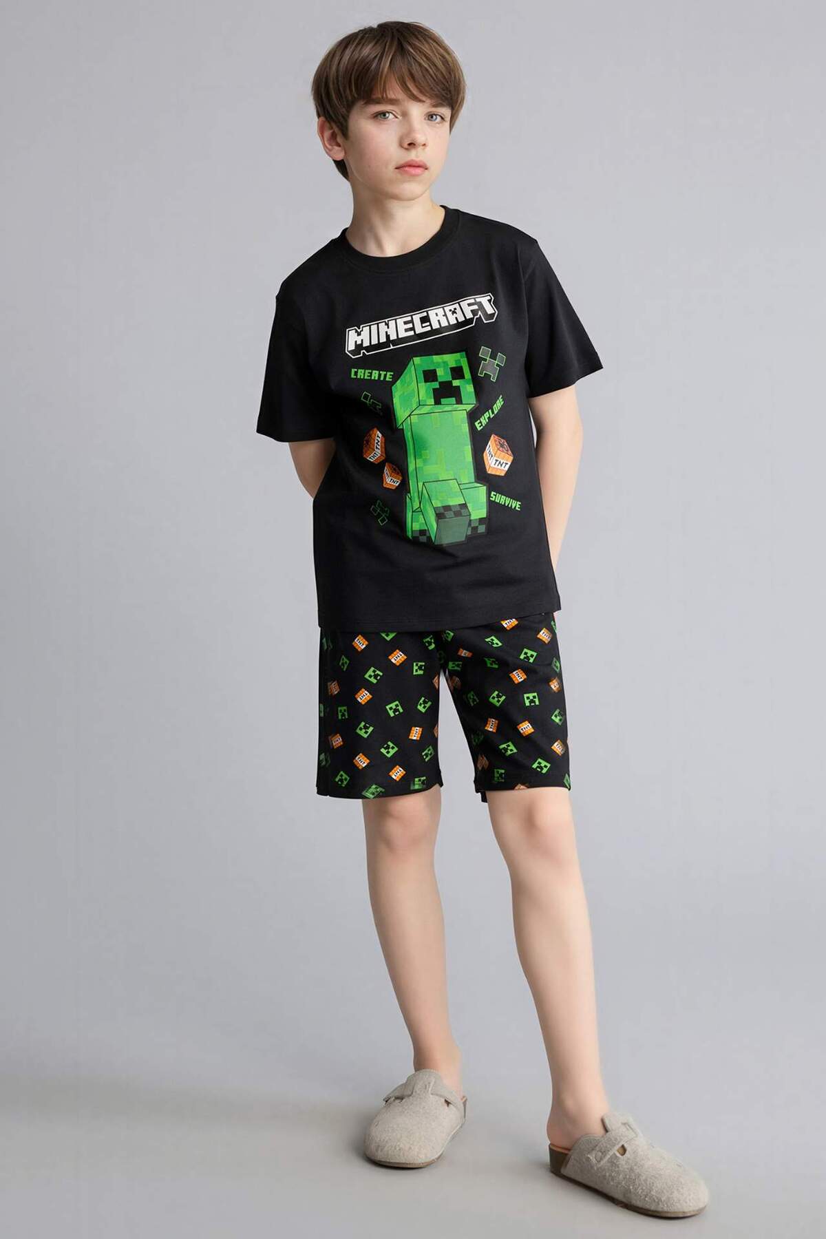 Minecraft Regular Fit 2-Piece Pyjama Set Boys H0371A826SM