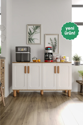 mapahomeliving Flora FLR4120 Bohem Kahve Köşesi 4 Kapaklı MDF Mebran Kapaklı ...