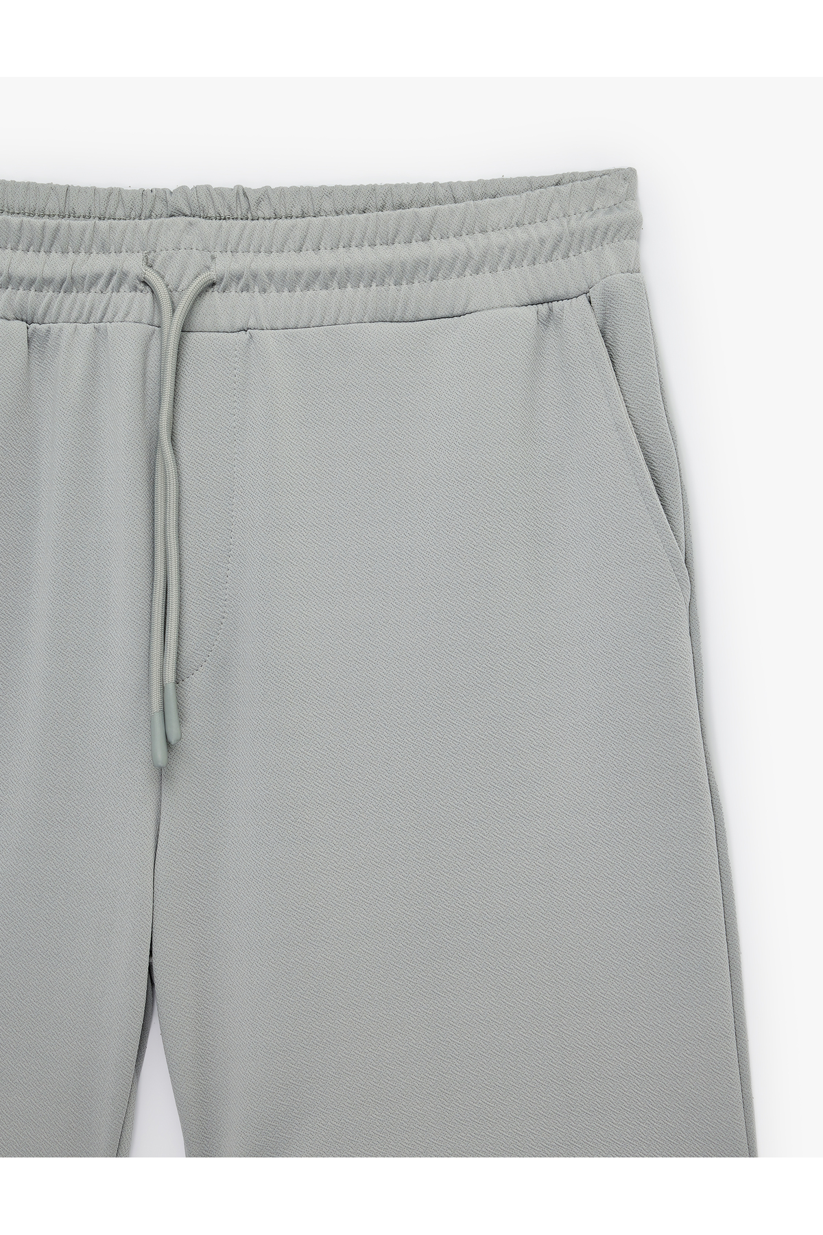 Koton Regular Fit Cepli Beli Bağcıklı Bermuda Şort görsel 5