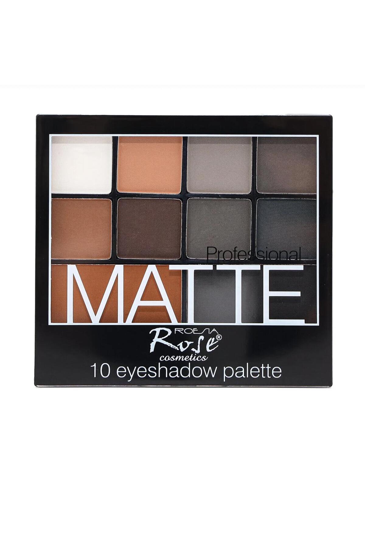 Ronassı Cosmetics 10 Eyeshadow Palette Professional Matte Far Paleti no:2 — 5 — تصویر 2 از 2