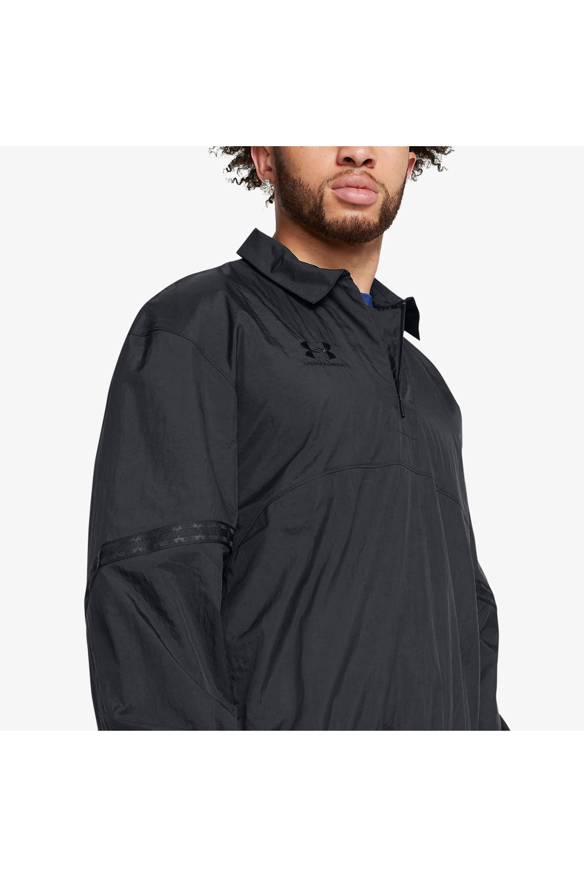 Under Armour 96 Terrace Drill Erkek Siyah Sweatshirt görsel 5