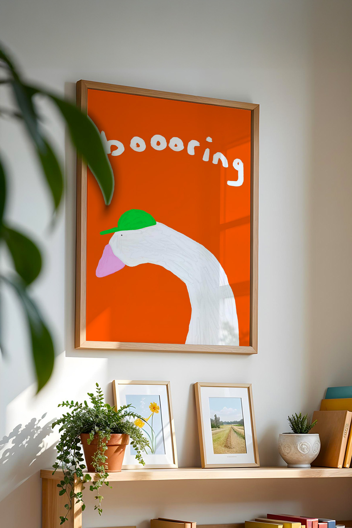 Komik Kaz Tablo Pop Art Poster Modern Duvar Dekoru Çerçevesiz
