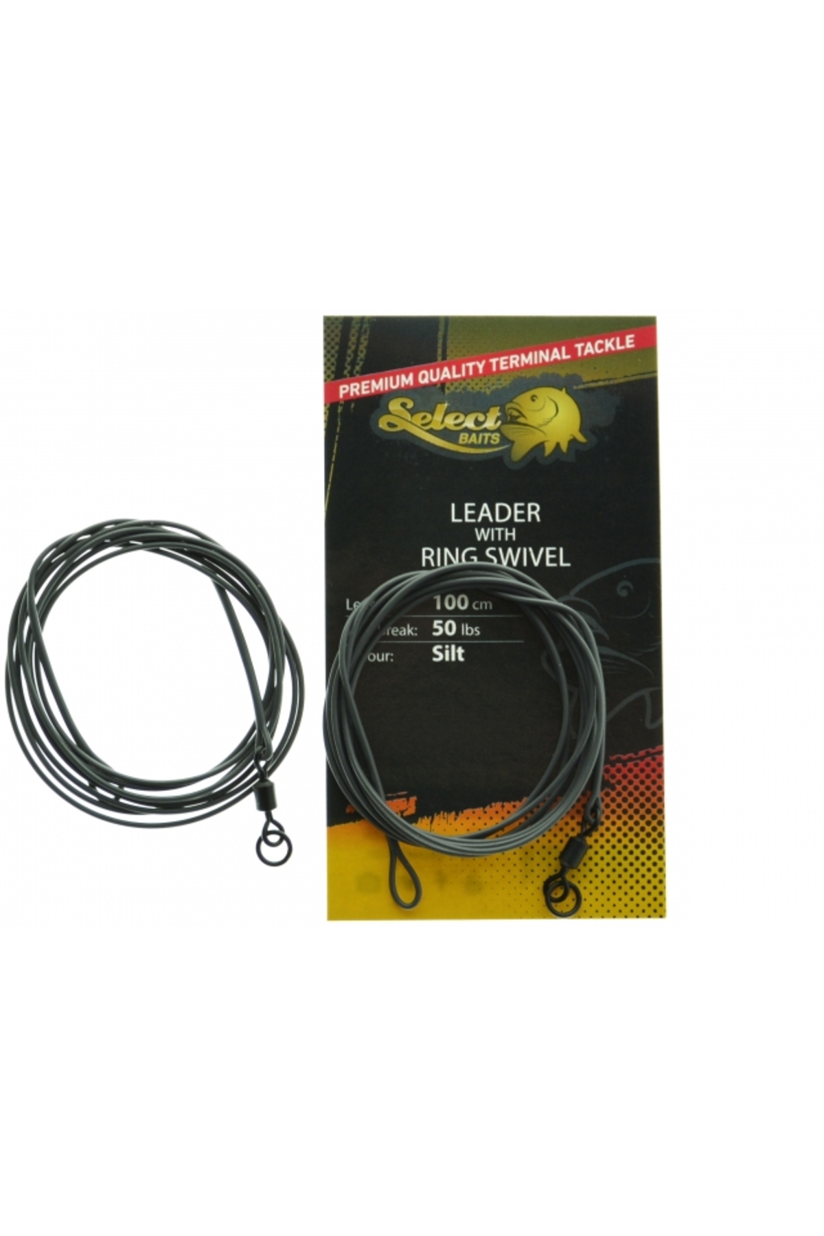 Ace pentru fir - Inaintas Select Baits Leader with Ring Swivel 100cm / 50lb