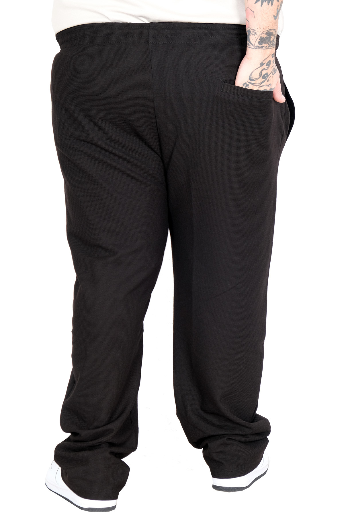 ModeXL Mode XL Büyük Beden Esofman Altı Flato Gıpelı 26585 SIYAH görsel 4