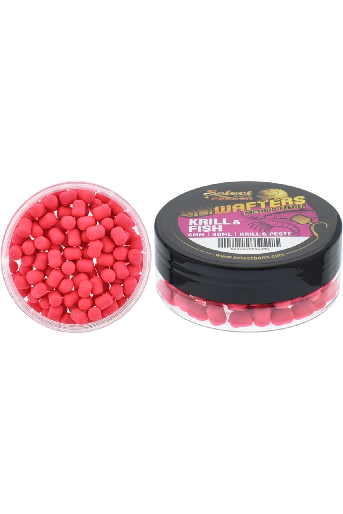 Pescuit si vanatoare - Momeli critic echilibrate Select Baits Method Feeder Wafters Krill Fish 8mm