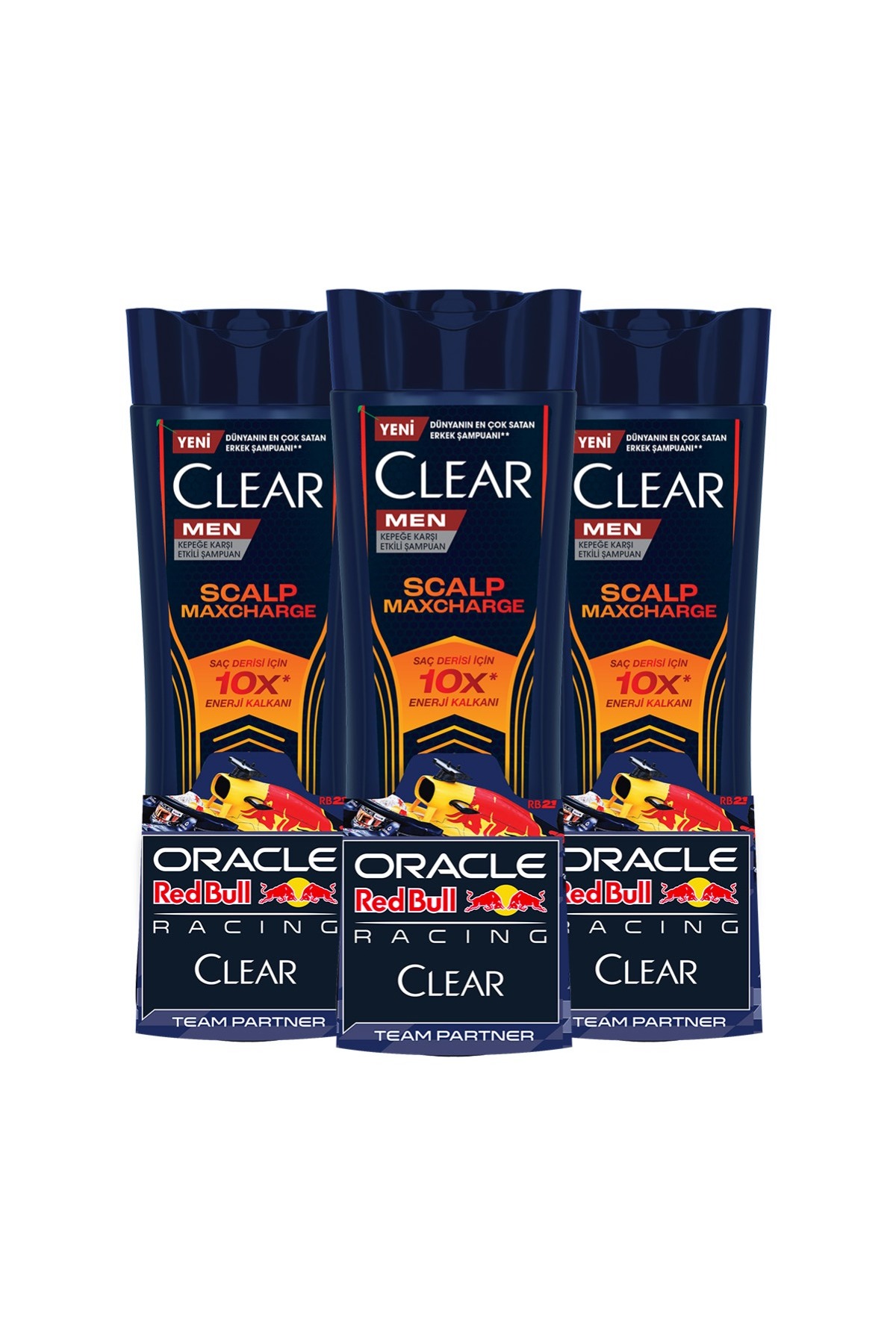 Men Kepeğe Karşı Etkili Şampuan Scalp Maxcharge Oracle Red Bull Racing 330 ml x3 — SET.UNİ.11140 — تصویر 3 از 9