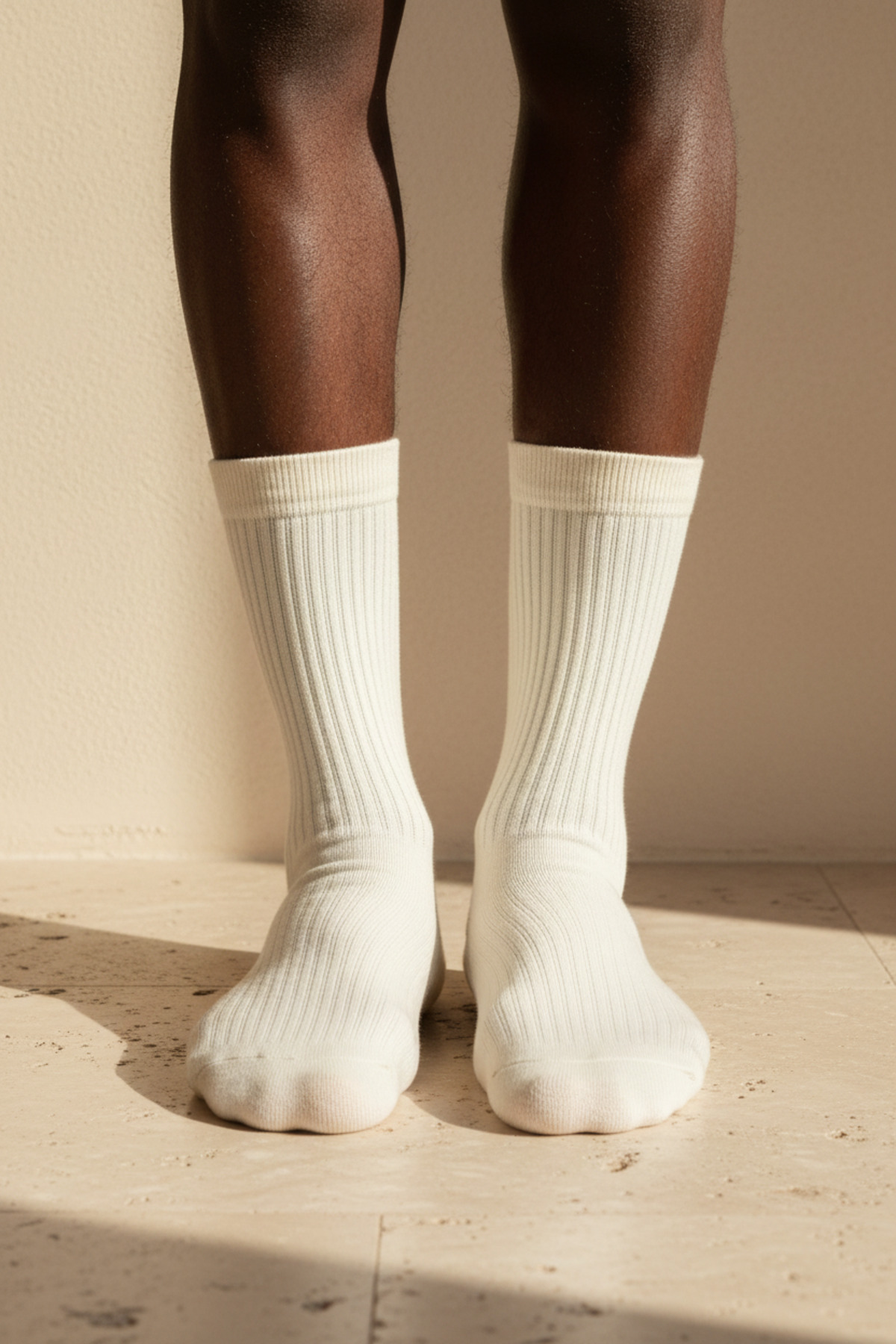Katia&Bony Unisex Basic Bej Soket Çorap görsel 2