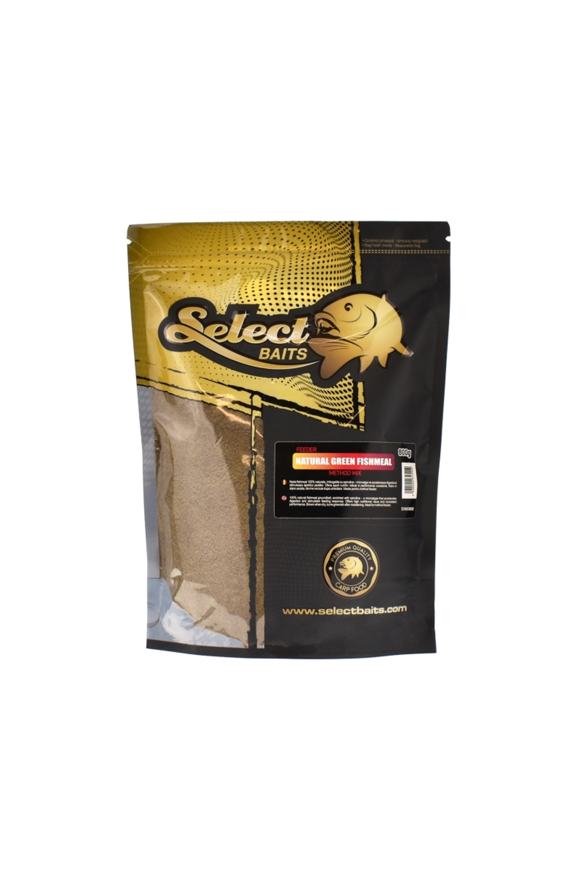 Nălucă - Pastura Select Baits Natural Green Fishmeal Feeder Method Mix 800g