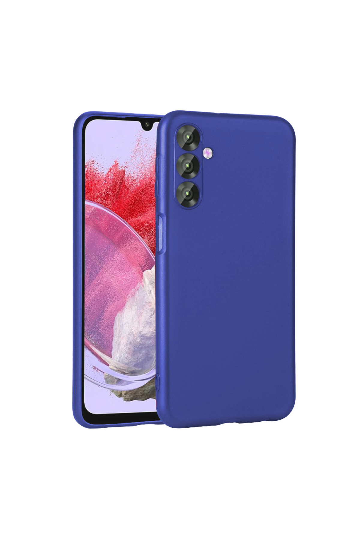 Galaxy M34 5G Kılıf BRSA Premier Silikon Kapak - Saks Mavi
