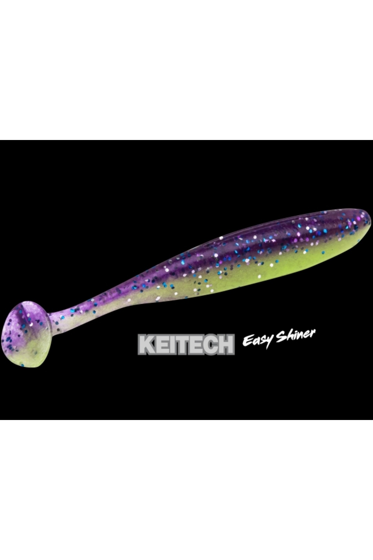 Shad Keitech Easy Shiner Grape Chart Red Flake EA#15 10cm [3]