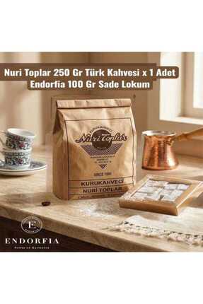 kurukahveci nuri toplar Sade Lokum 100 gr + Nuri Toplar 250 gr Türk Kahvesi |