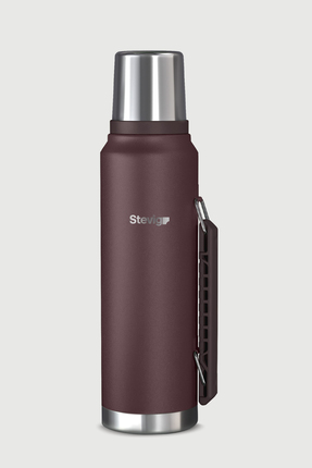 Stevig 1 Camper Klasik Kulplu Sızdırmaz Çelik Termos 1.2 LT Dark Plum ST-258