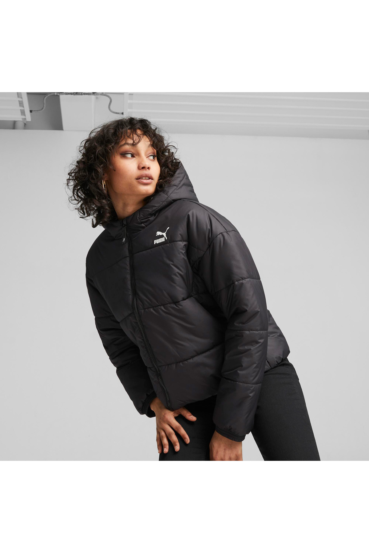 Puma Classics Padded Kadın Siyah Mont