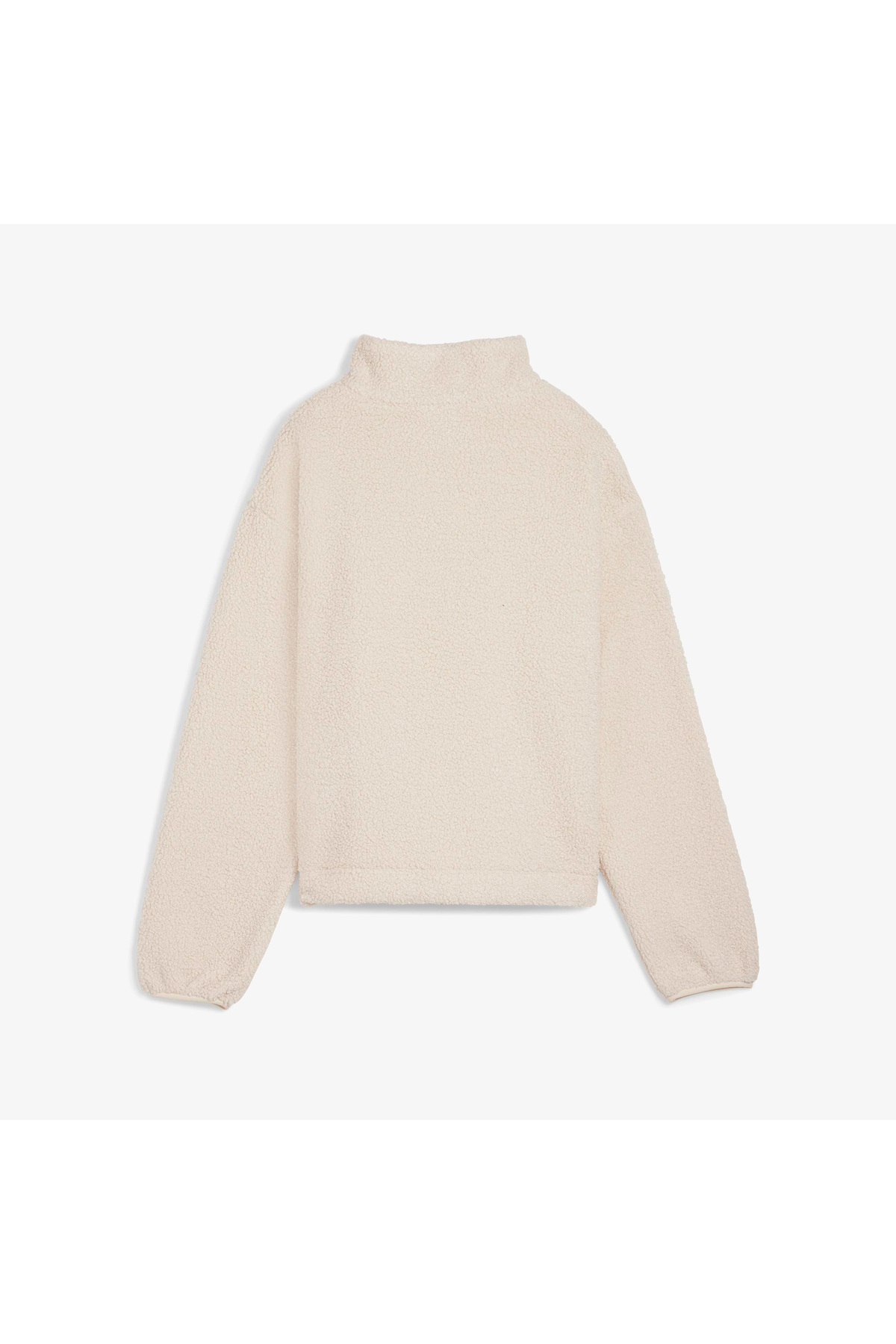 Puma Classics Winterized Half-Zip Kadın Krem Polar Sweatshirt görsel 5