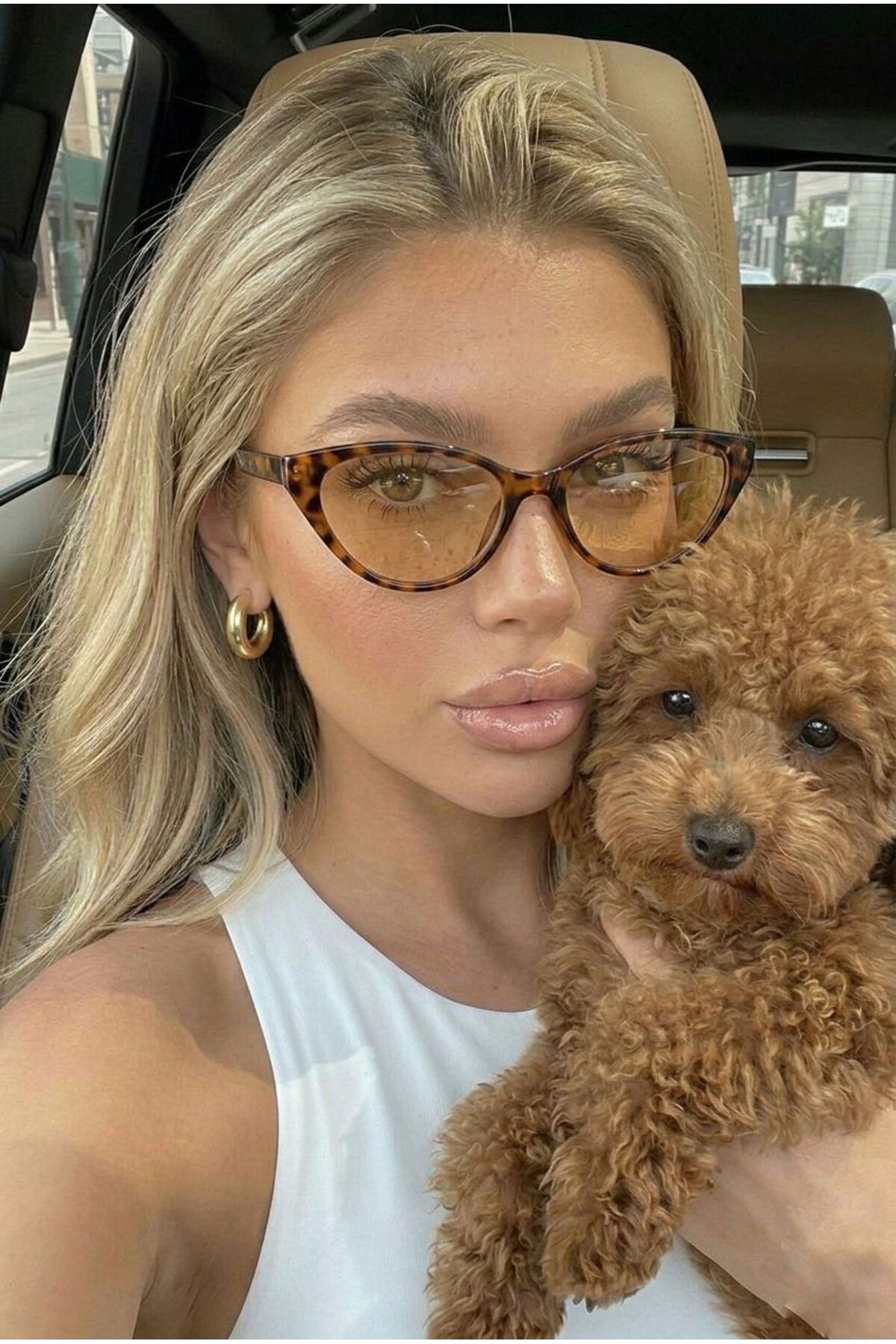 Zzla Savengel Leopar Uv400 Korumalı Ultra Hafif Cat Eye Kadın Güneş Gözlüğü görsel 2