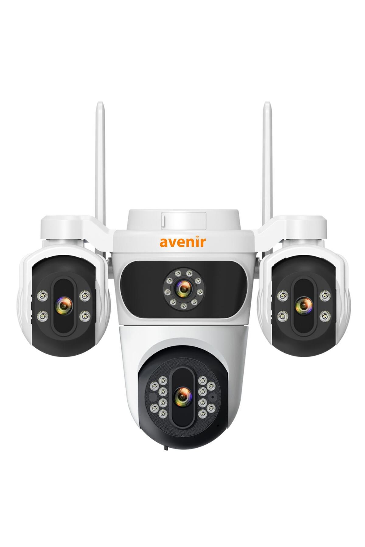 Avenir AV-S323 3 Kameralı Wifi 6mp 360 Dönebilen Sesli Gece
