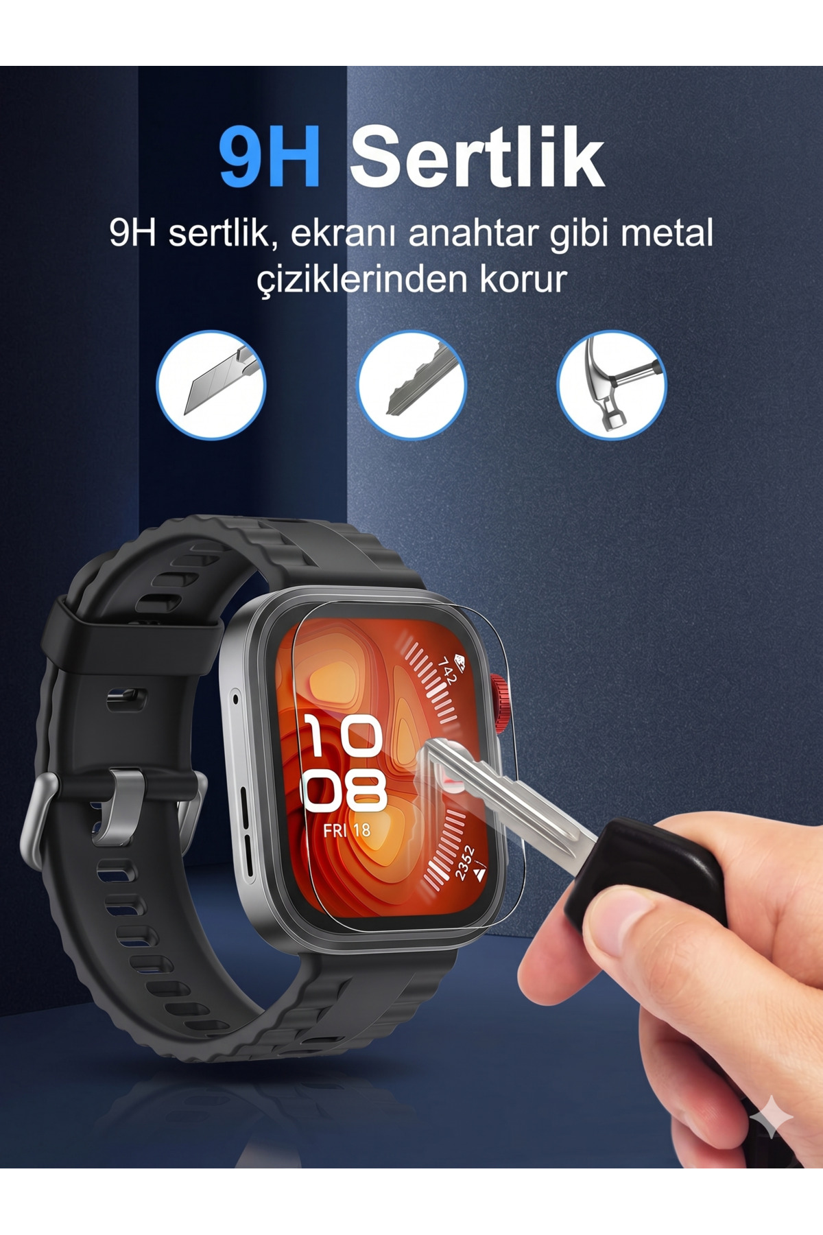 Huawei Fit 4 Pro Uyumlu Ekran Koruyucu Aparatlı Kolay Kurulum HD Şeffaf Temperli Cam Koruma