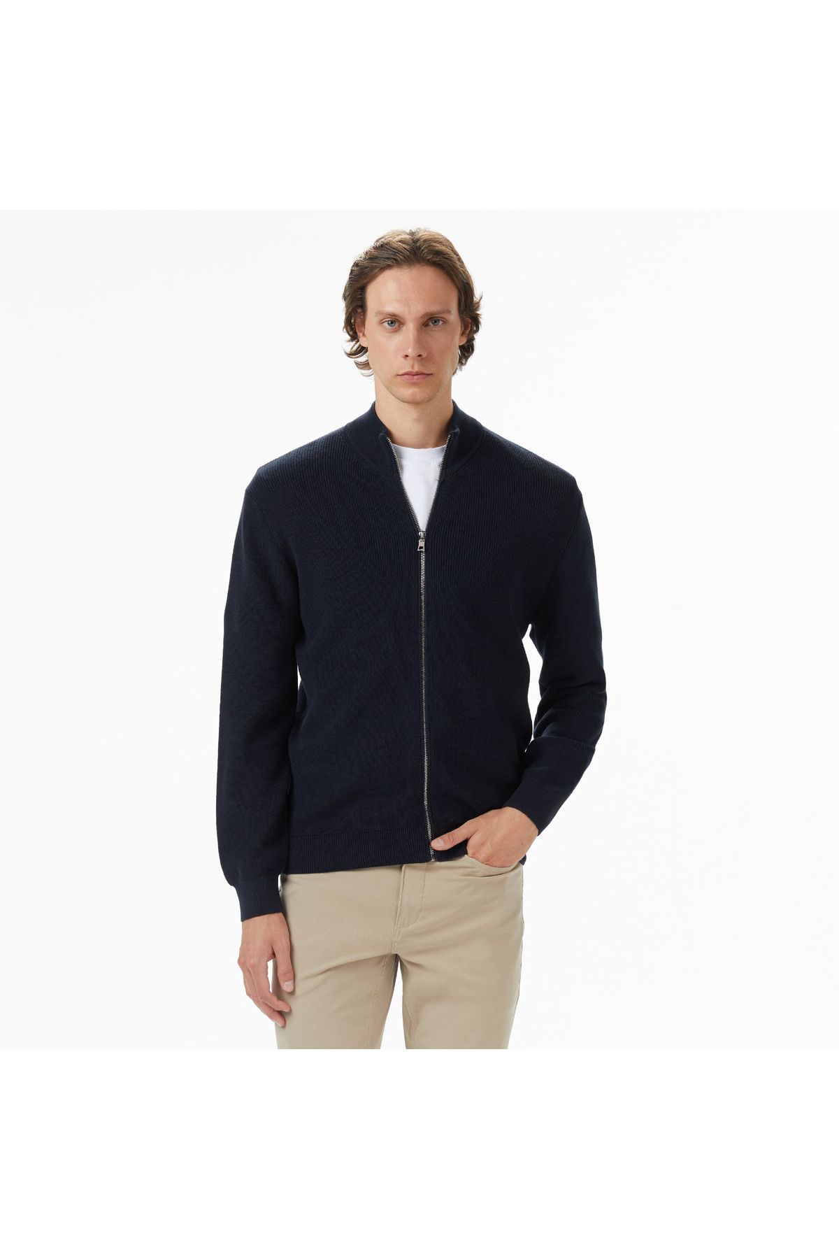 Nautica Erkek Lacivert Classic Fit Hırka