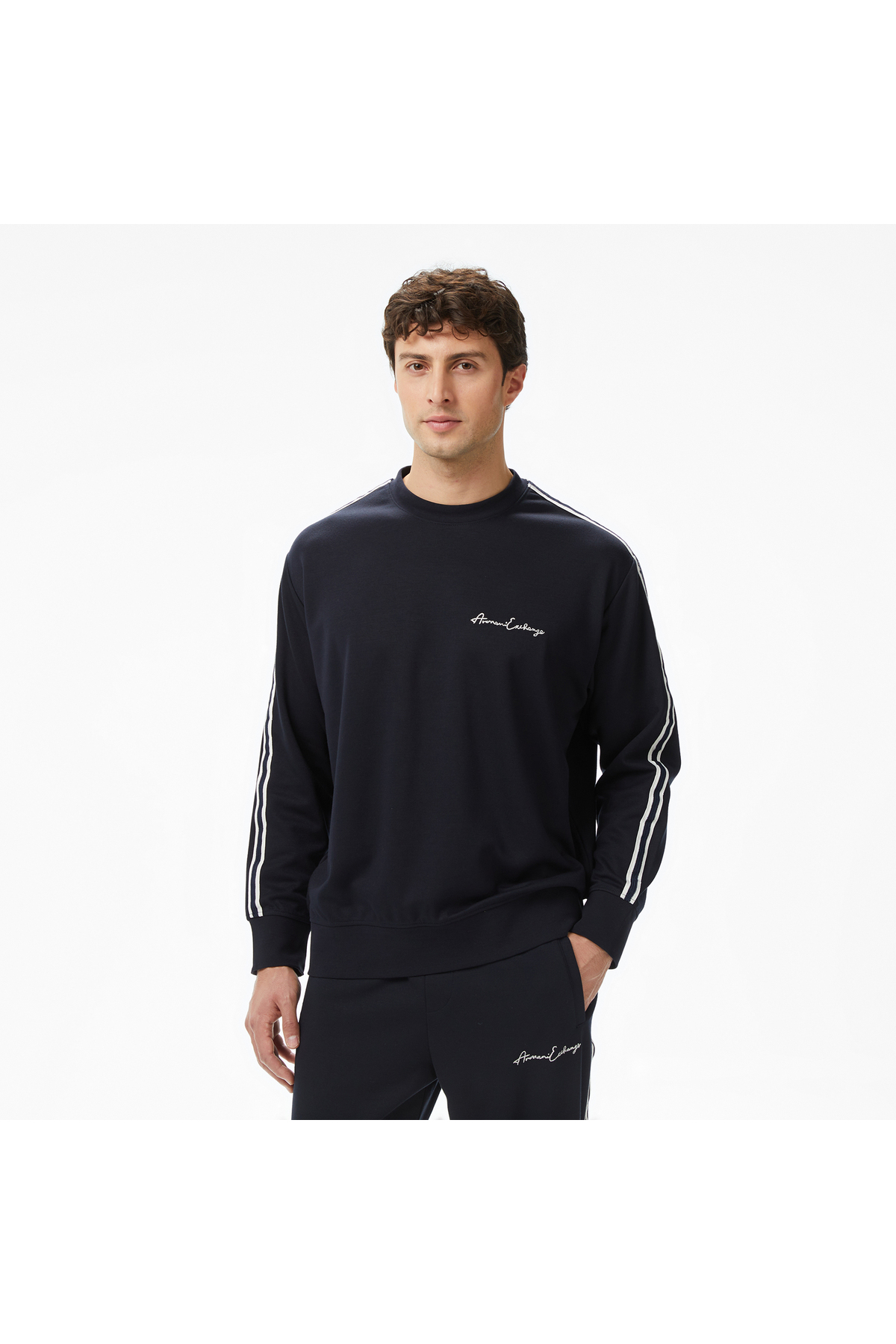 سویشرت سرمه‌ای مردانه آرمانی اکسچنج سویشرت Armani Exchange