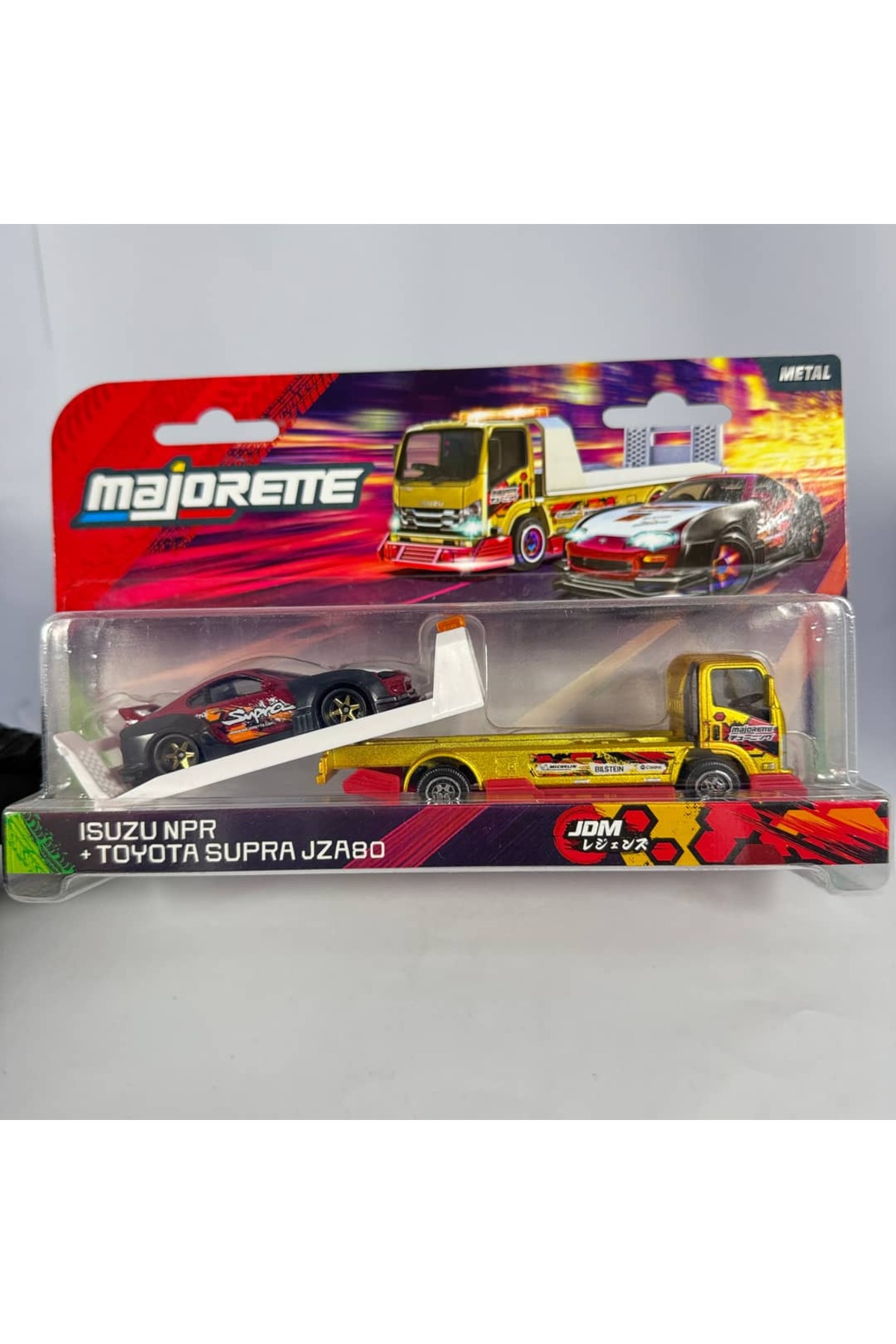 Majorette Jdm Legends Tuning Transporter Isuzu NPR - Toyota Supra