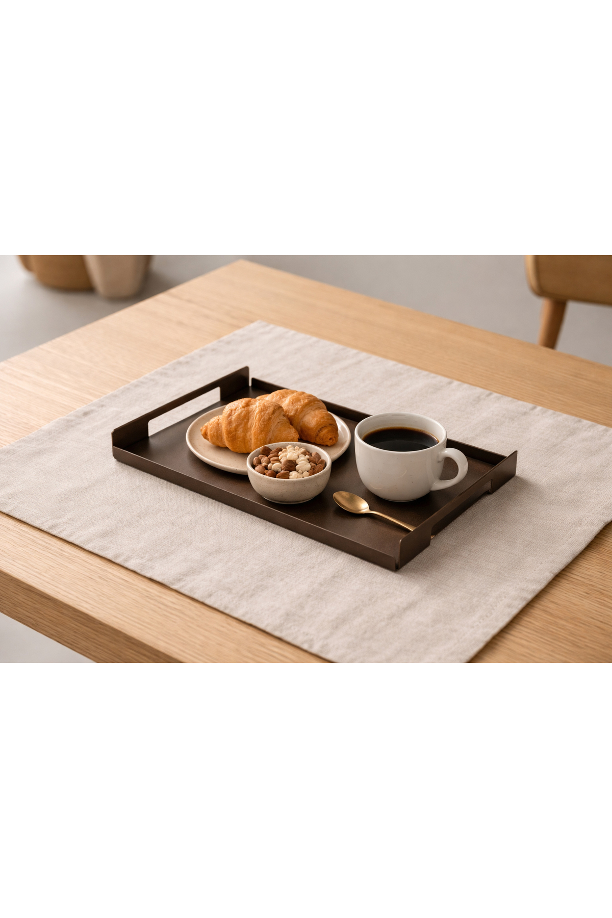 Decopin Metal Presentation Tray Promise Tray Copper