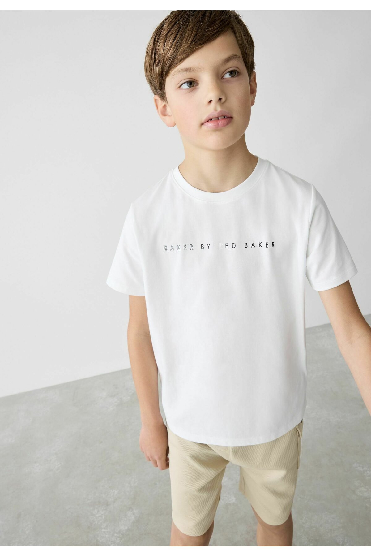 Colorstories Baker by Ted Baker White Logo Detail T-shirt