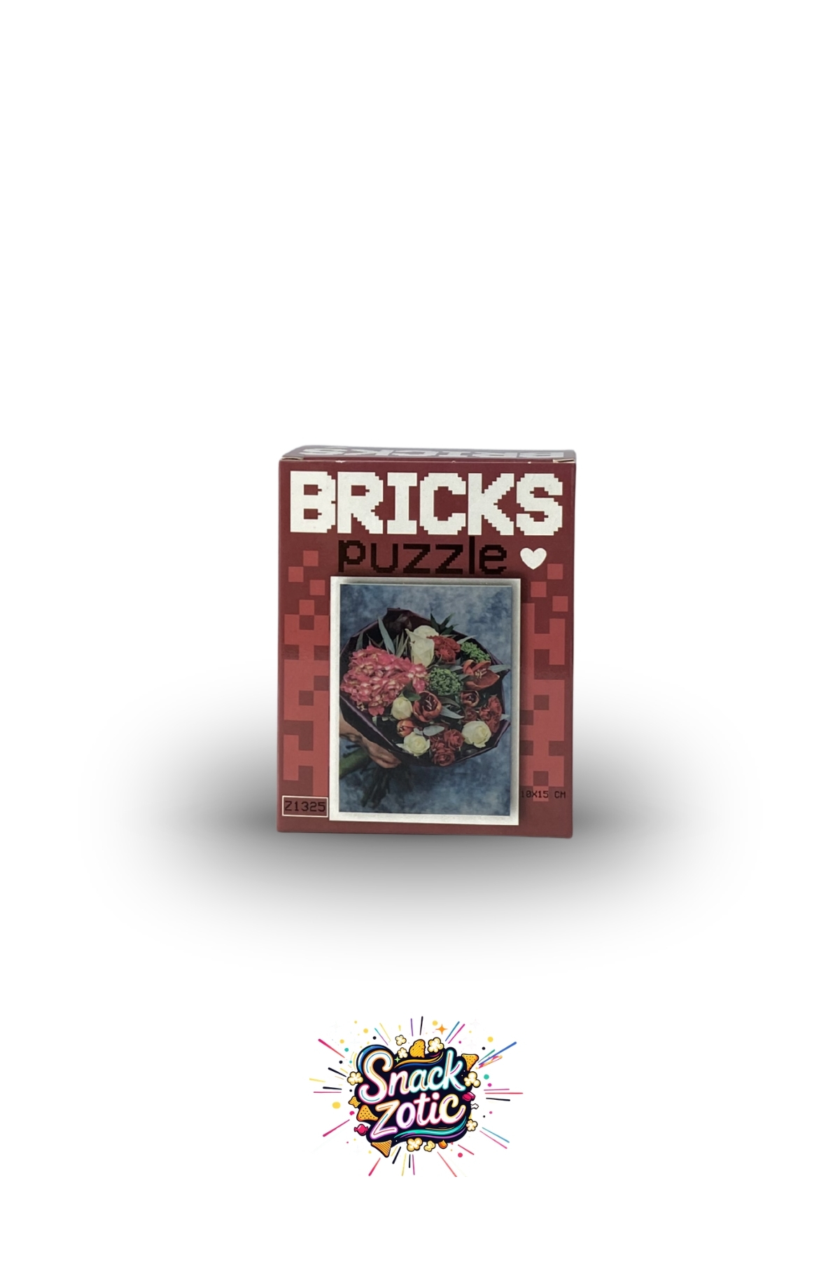 Bricks Snackzotic Vintage Çiçek Buketi Temalı Mini Puzzle