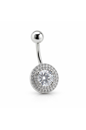 Sjour Diamond Lüks Piercing 316L 2 cm Silver 3 Yıl Garantili