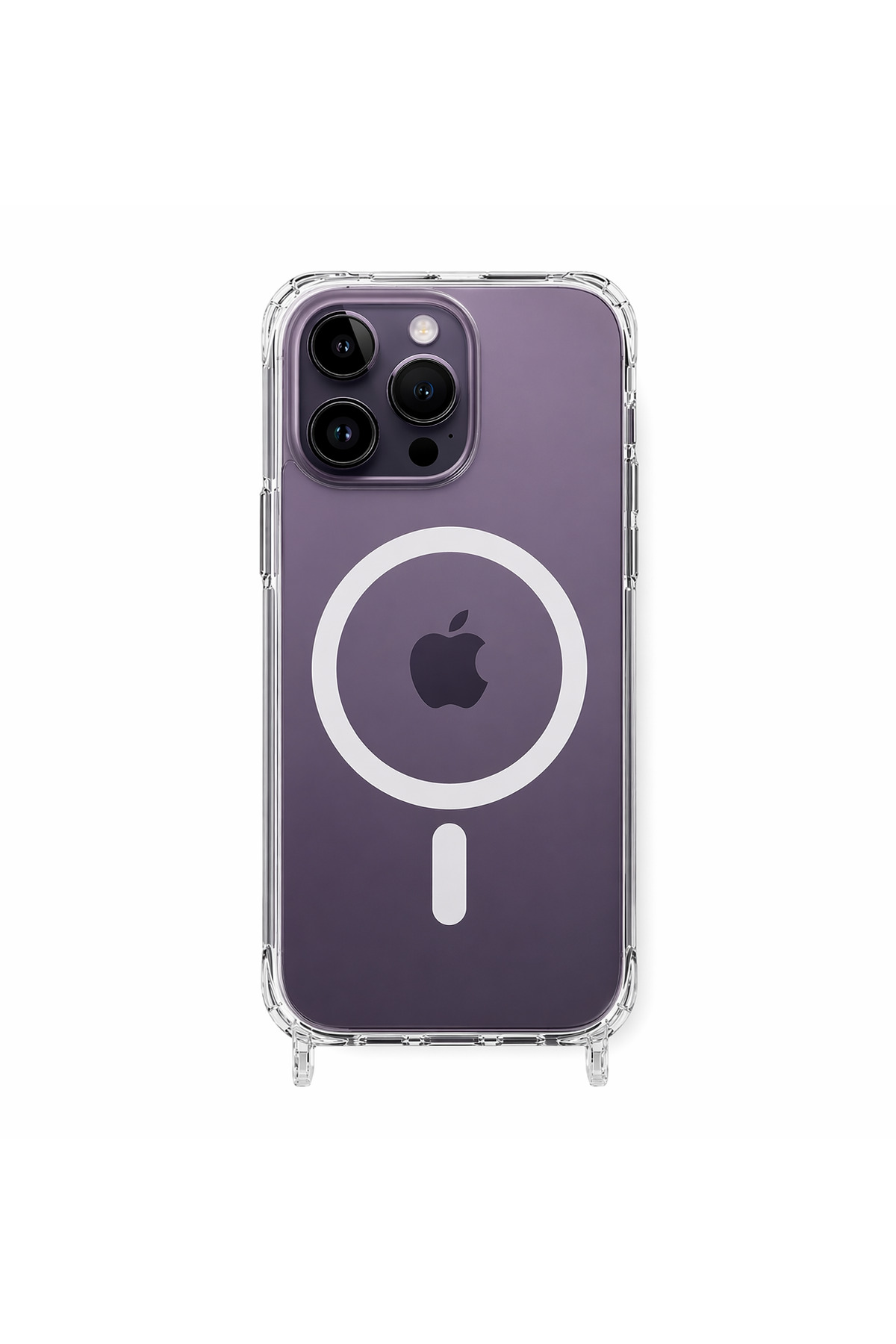 transparent Case for Wearing iPhone 14 Promax MagSafe Compatible Strap
