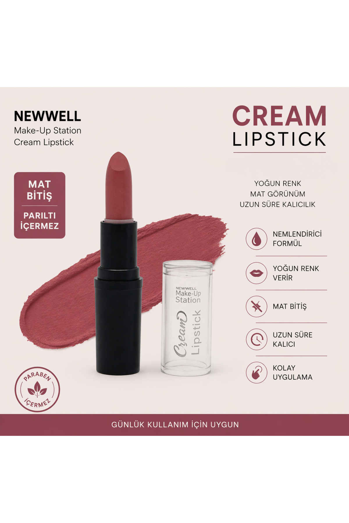 New Well Newwel Make Up Station Cream Lipstick - Fiyatı, Yorumları