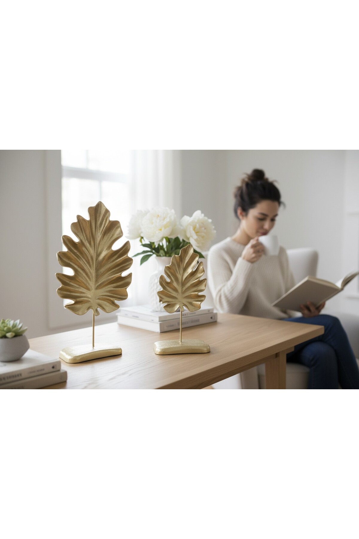 CONCRETE - LEAF SET - GOLD