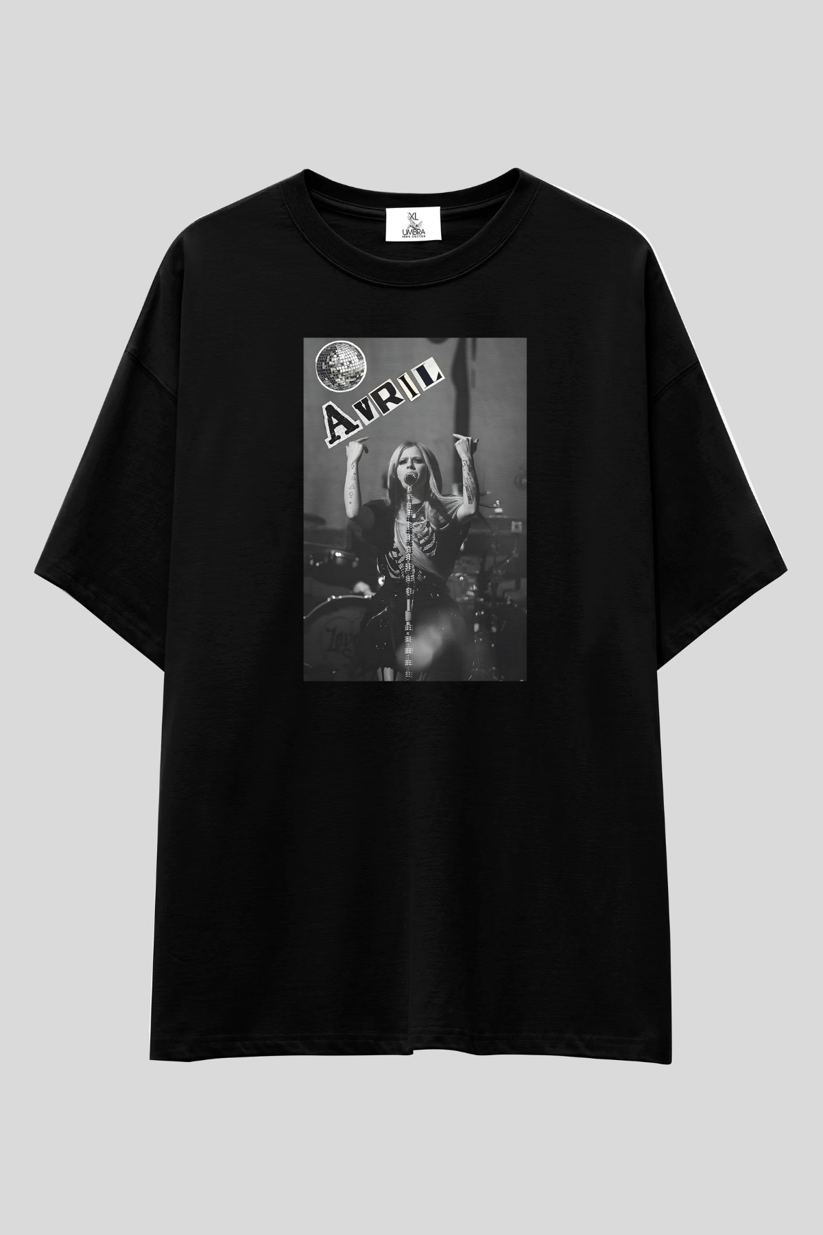 UmbraWear Avril Lavigne T-shirt | Unisex %100 Pamuk Pop Punk Rock