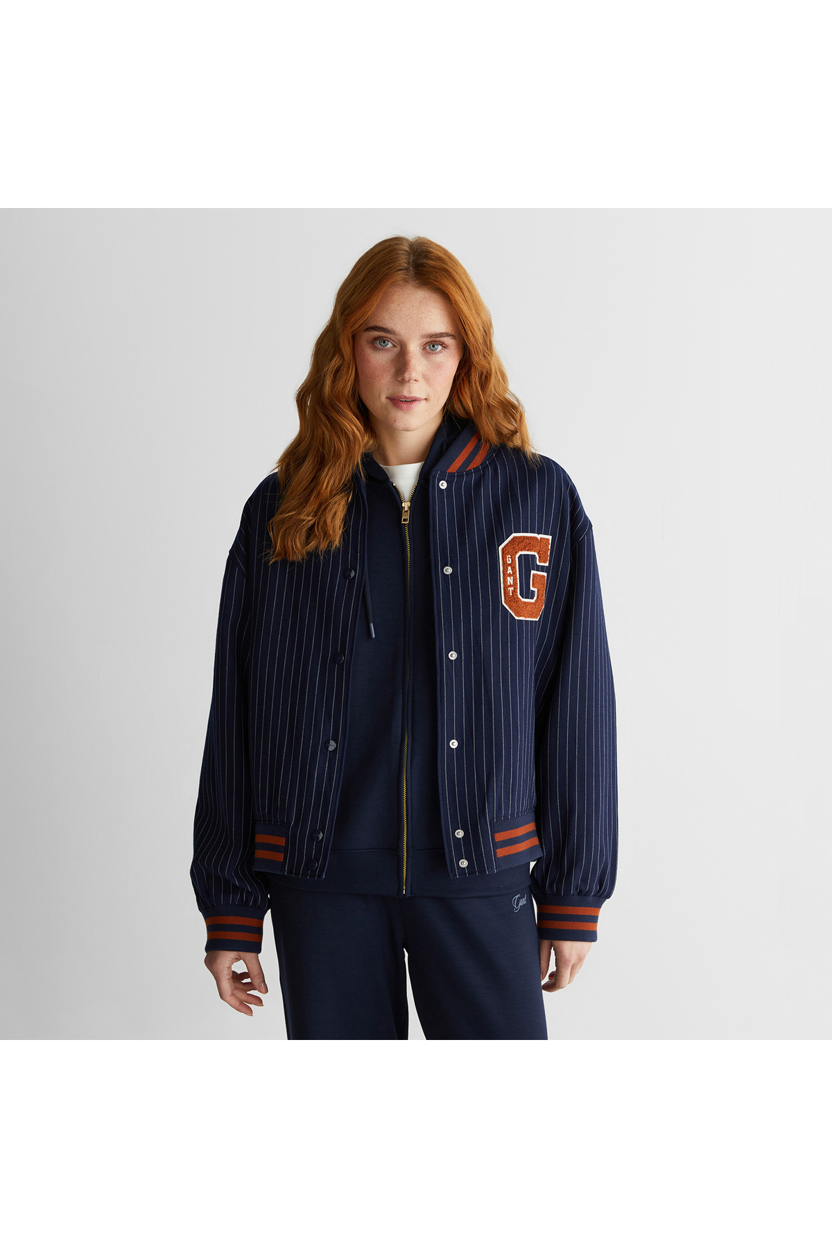 Gant  Kadın Lacivert Standart Fit Mont