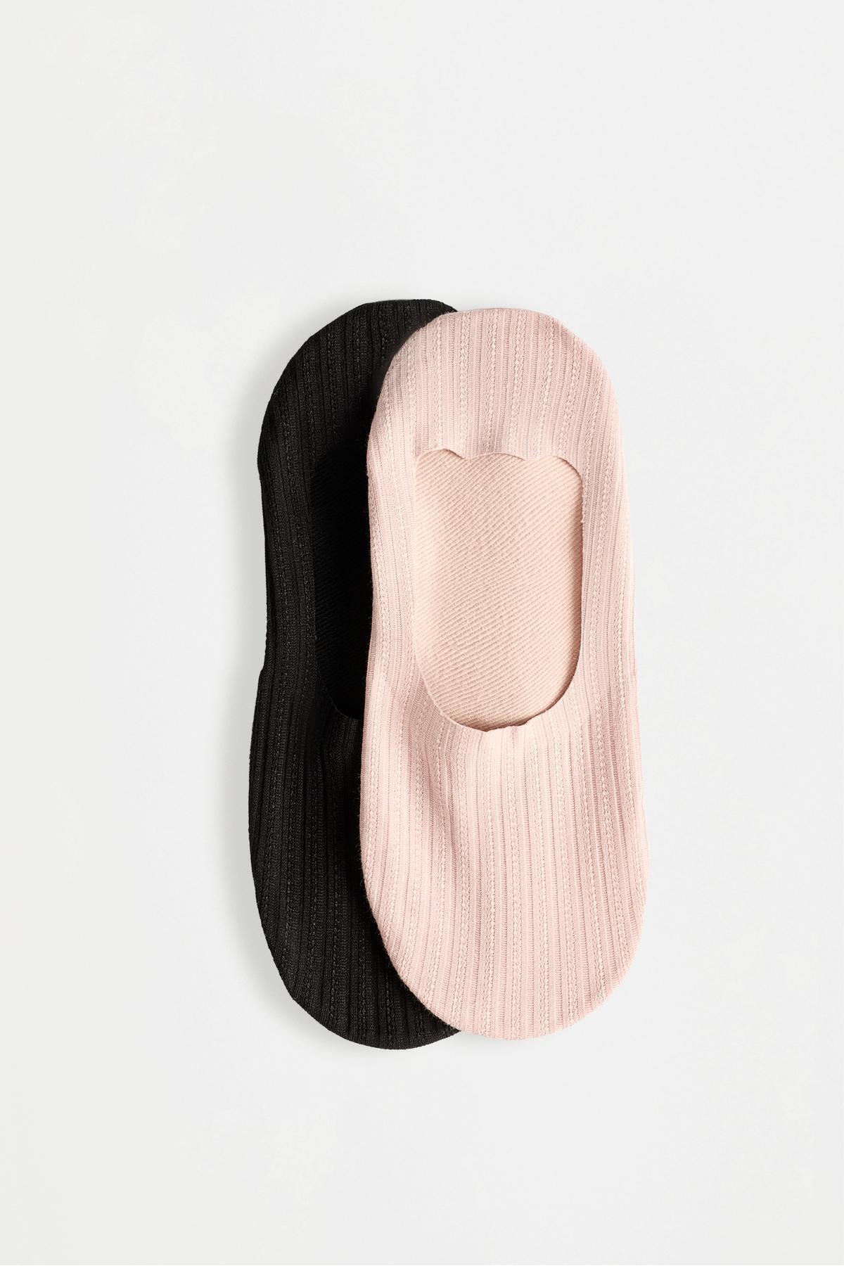 Soft cotton invisible socks (2-pack)