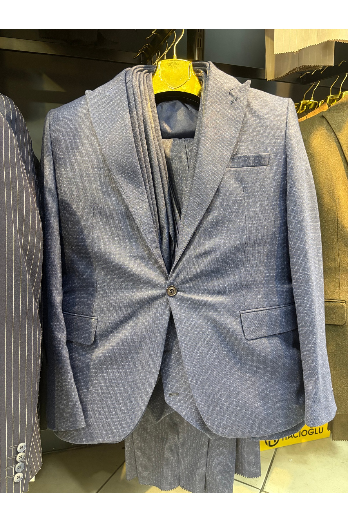 ŞIK ADAM Mavi Slim Fit Takım Elbise görsel 3