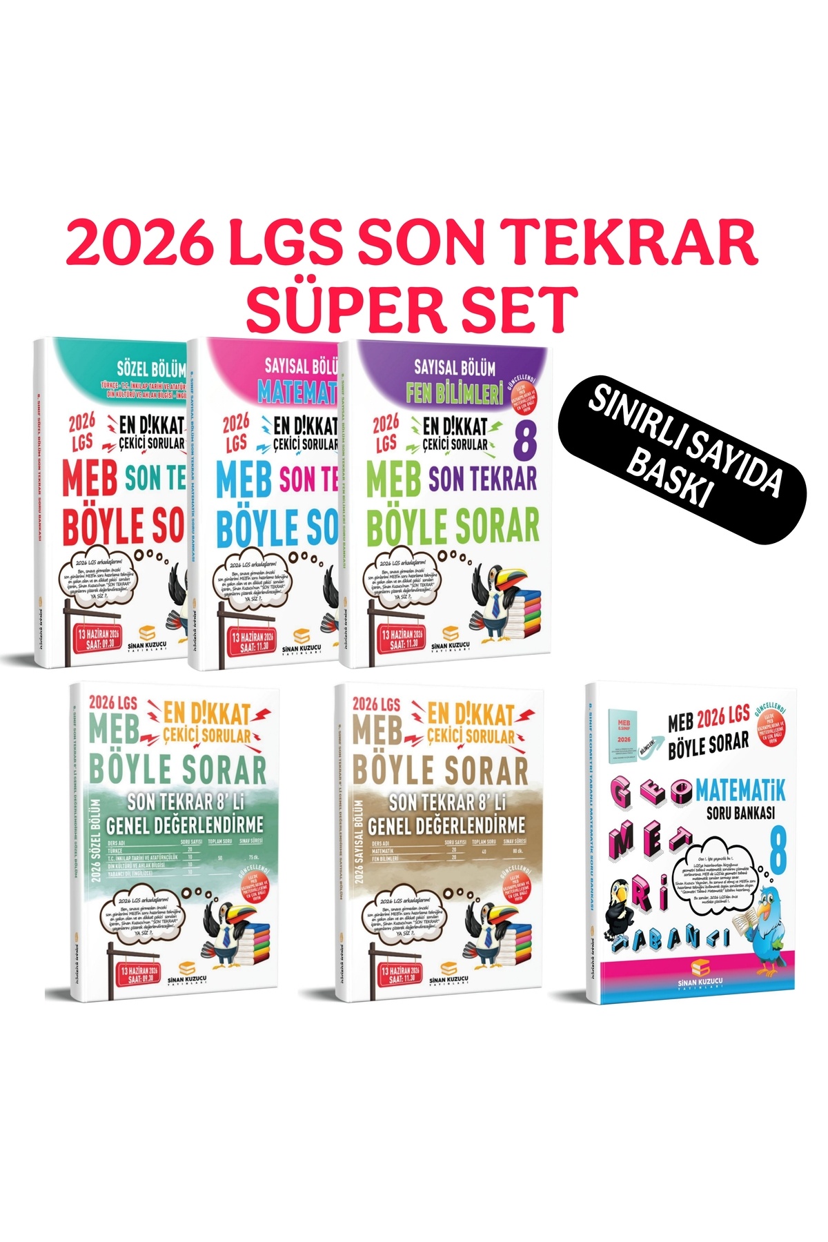 SoniqRush. 限定CD2枚セット SİNAN KUZUCU YAYINLARI 2026 LGS SON TEKRAR SÜPER SET - Fiyatı