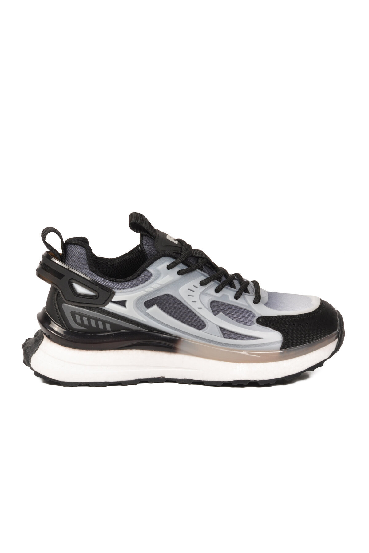 Pierre Cardin Gri-Siyah Memory Foarm Unisex Spor Ayakkabı PCI