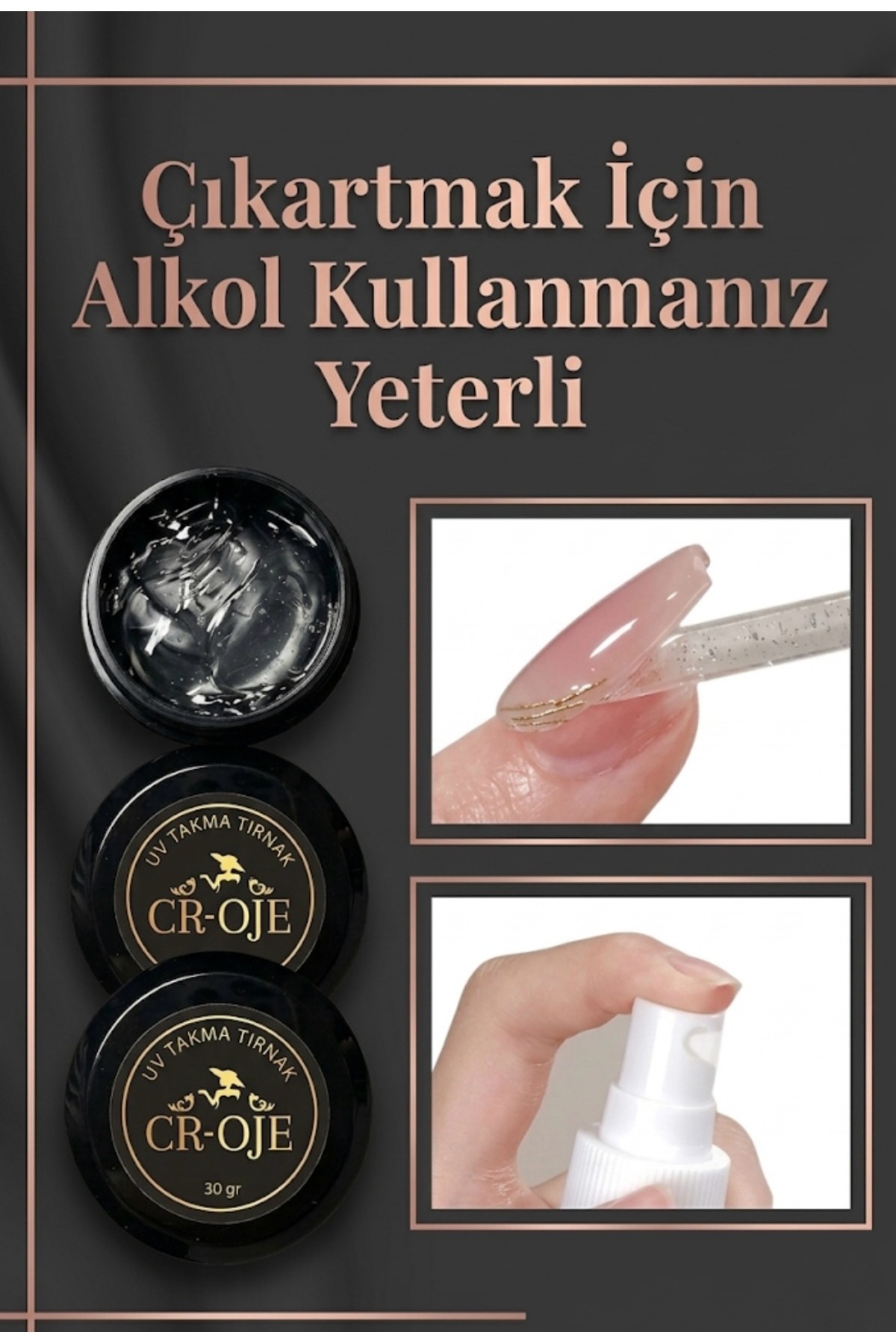 Takma Tırnak Yapıştırıcı Jel, Takma Tırnak Yapıştırma Jeli (Ele Yapışmaz) — سفید 30gryapıstırıcıjel — تصویر 3 از 3