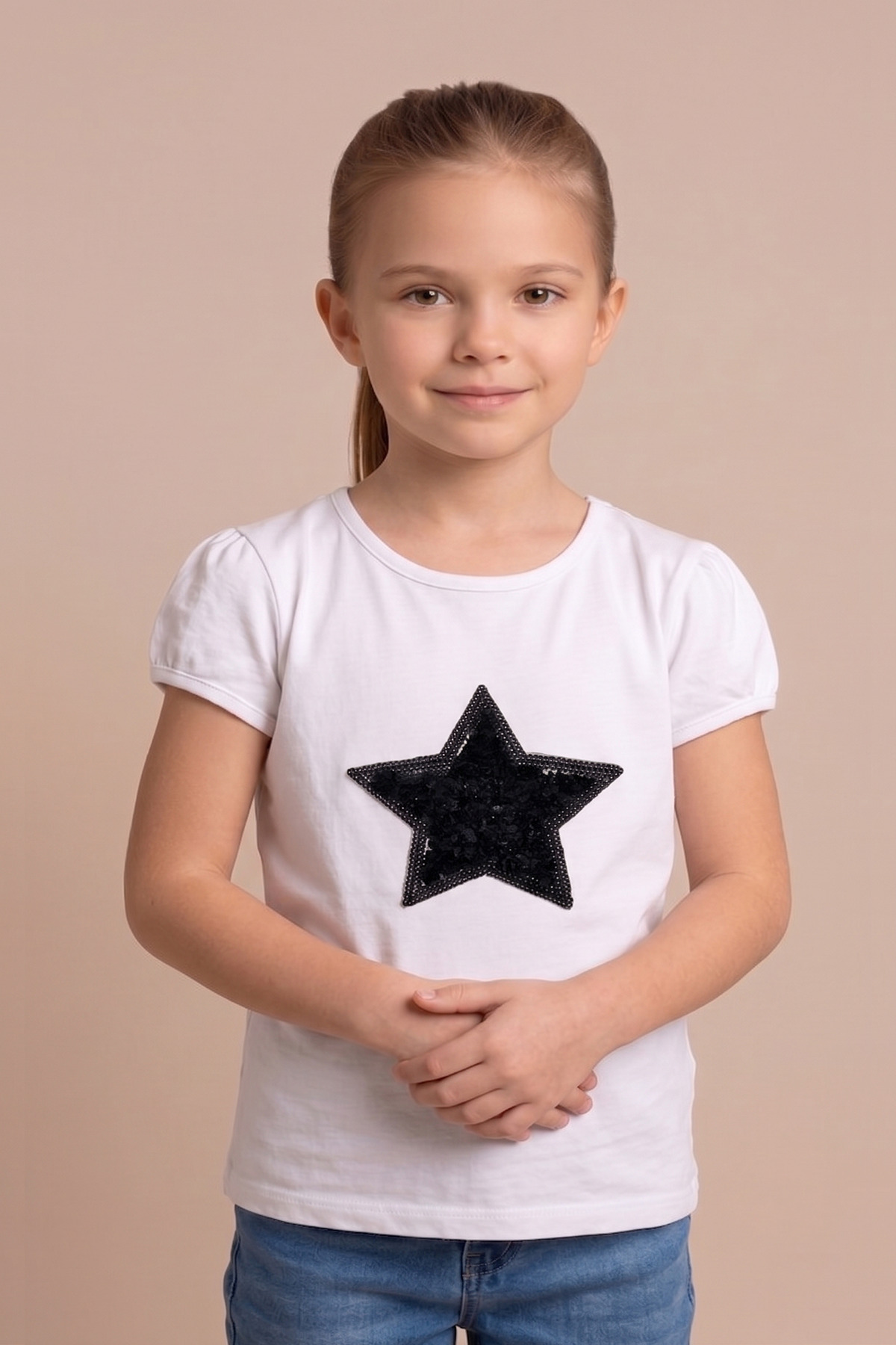 Girl Black Star T-Shirt April 23 October 29 Show T-Shirt