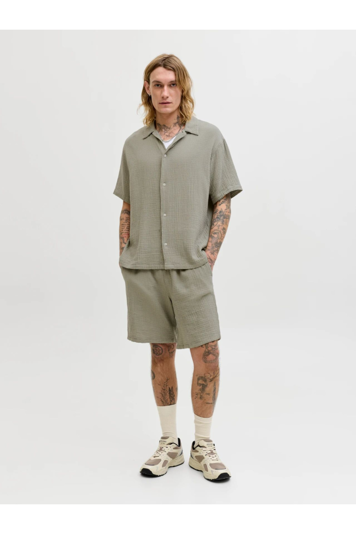 شلوارک راحتی مردانه مدل Jogger - جیدن جک اند جونز شلوارک برمودا Jack & Jones
