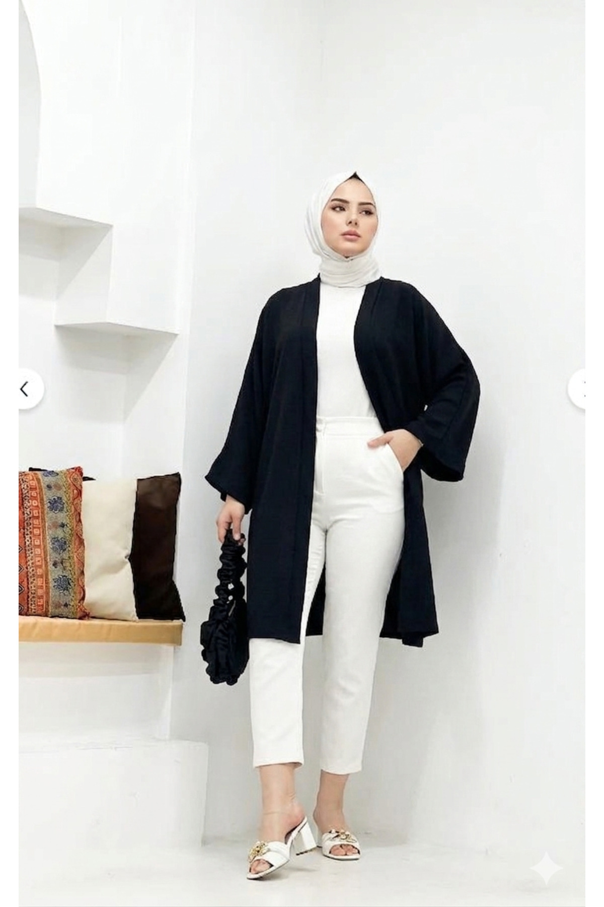 CNG MODA Modaalfabe Tesettür Ayrobin Kimono - Fiyatı