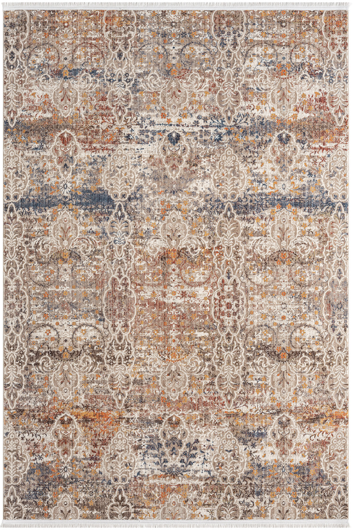 Emirgan Beige Patterned Woven Soft 4 Seasons Easy to Clean Home Living Room Living Room Rug