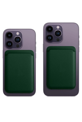 CaseHub iPhone 17-16-15-14-13-12 Telefon Kılıf Arkası Magsafe Kartlık Deri Cü...